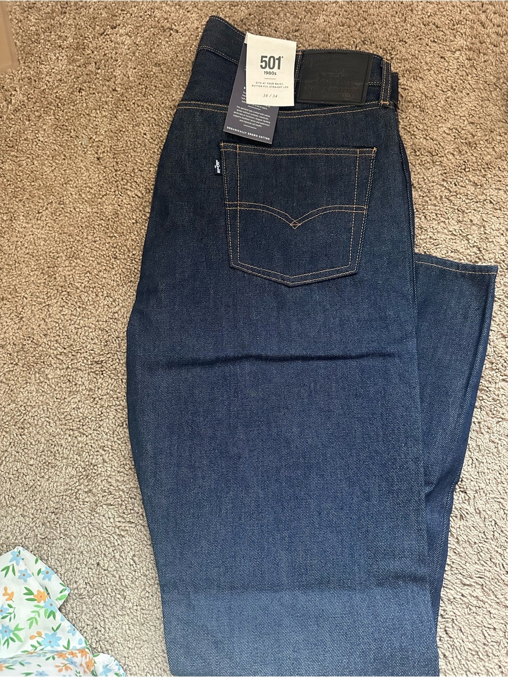 Levi's Men’s 501 '90s
Straight Leg Button Fly Jeans 38x34  Blue NWT